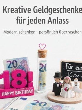 Kreative Geldgeschenke Ideen für jeden Anlass