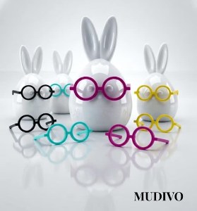 Heini Bunny Ei mit bunten Brillen